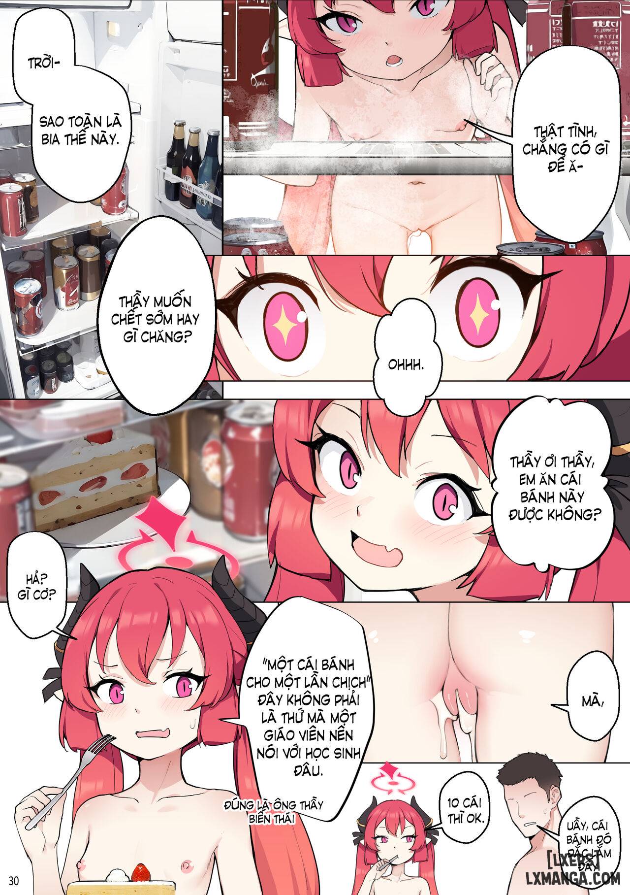 Series Oneshot Các Doujinshi Của Blue Archive P.2 - Cho em ăn, thầy ơi!!- Truyện Màu trang 31